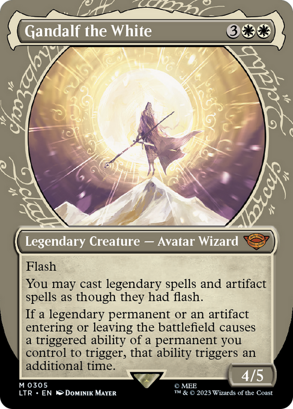 Gandalf the White (Showcase) (LTR-305) - The Lord of the Rings: Tales of Middle-earth: (Showcase) (Borderless)