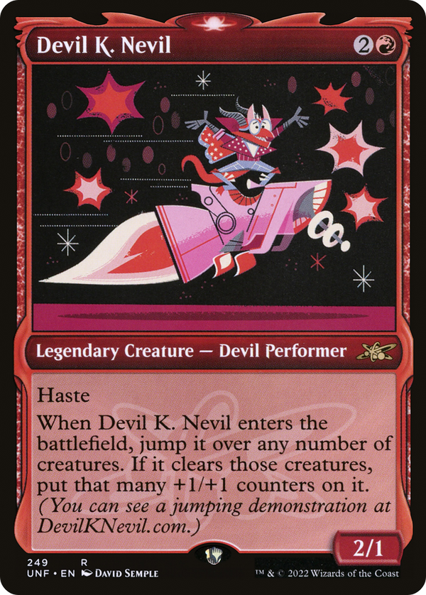Devil K. Nevil (Showcase) (UNF-249) - Unfinity: (Showcase) Foil