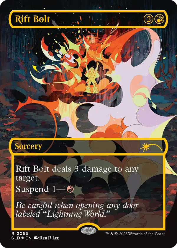 Rift Bolt (SLD-2055) - Secret Lair Drop (Borderless) Foil