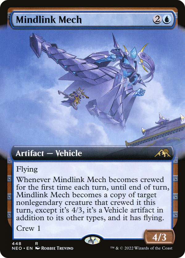 Mindlink Mech (Extended Art) (NEO-448) - Kamigawa: Neon Dynasty: (Extended Art)