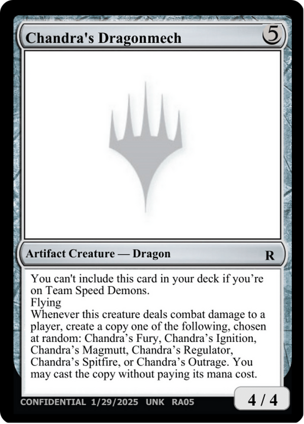 Chandra's Dragonmech (UNK-) - Un-Known Event Playtest Cards