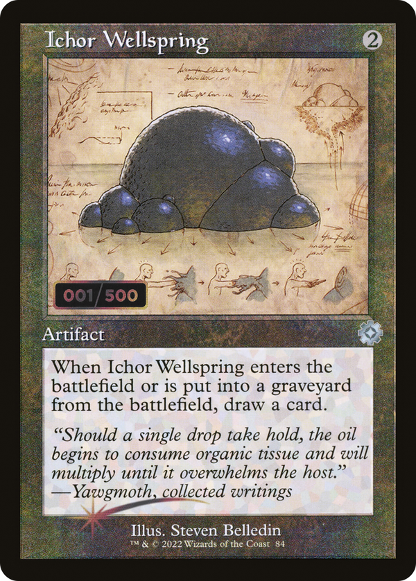 Ichor Wellspring (Schematic) (Serial Numbered) (BRR-084) - The Brothers' War Retro Artifacts Foil