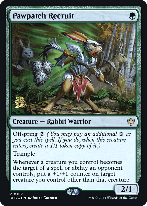 Pawpatch Recruit (PRE-187) - Bloomburrow Promos Foil