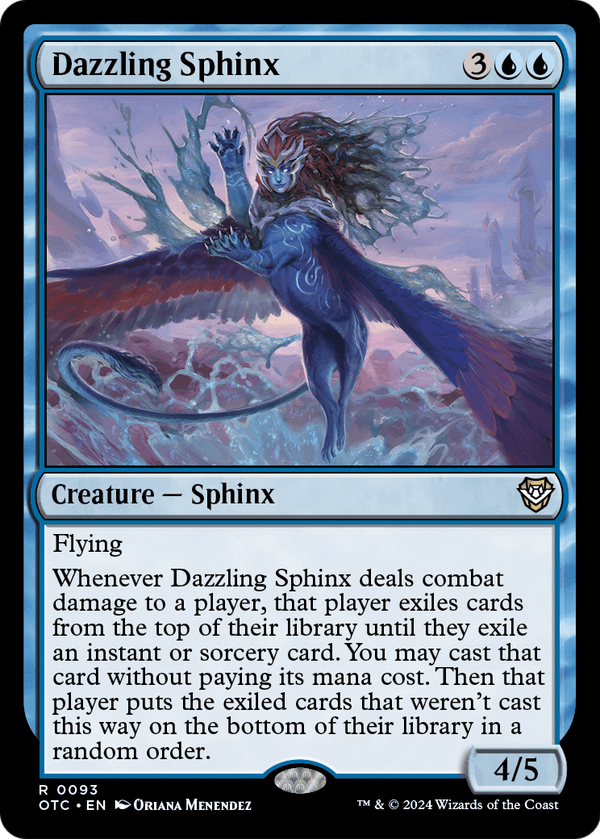 Dazzling Sphinx (OTC-093) - Outlaws of Thunder Junction Commander