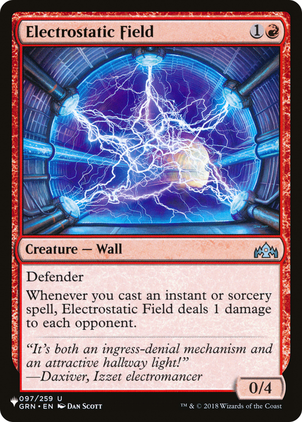 Electrostatic Field (LIST-GRN-97) - The List