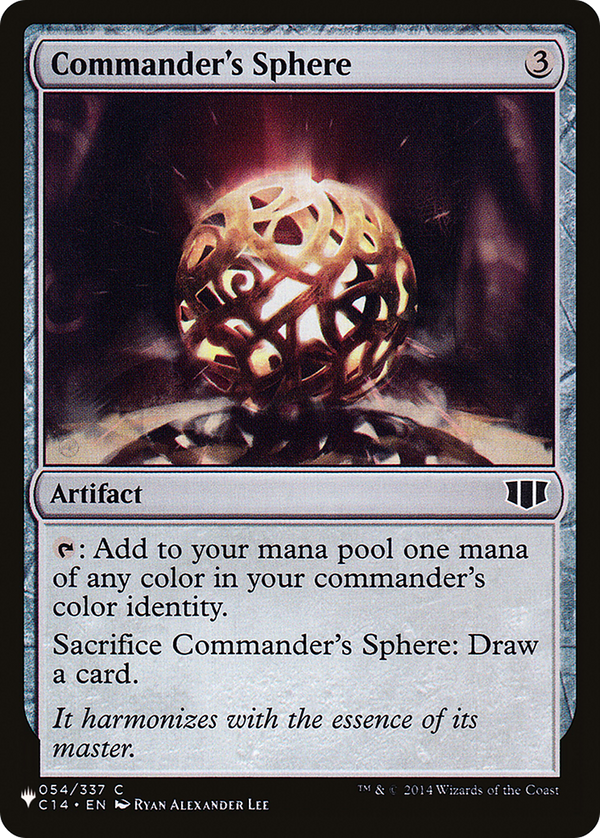 Commander's Sphere (LIST-C14-54) - The List