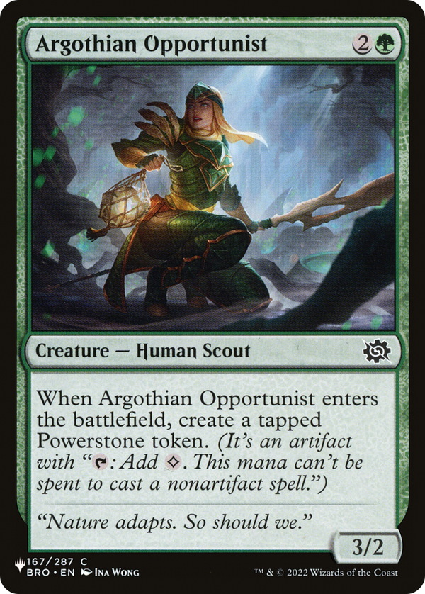 Argothian Opportunist (LIST-BRO-167) - The List