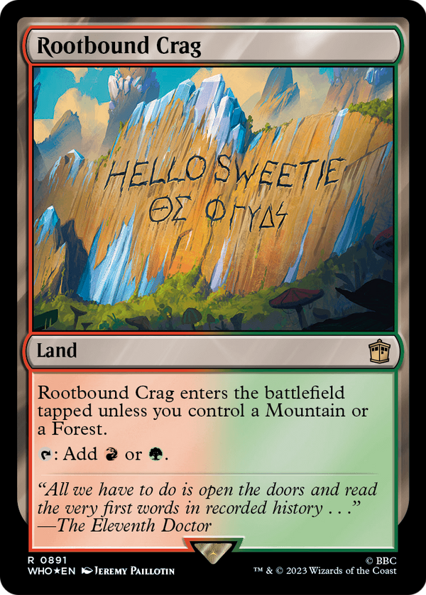 Rootbound Crag (Surge Foil) (WHO-891) - Doctor Who Foil