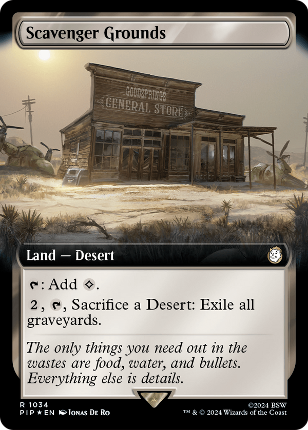 Scavenger Grounds (Extended Art) (Surge Foil) (PIP-1034) - Fallout: (Extended Art) Foil