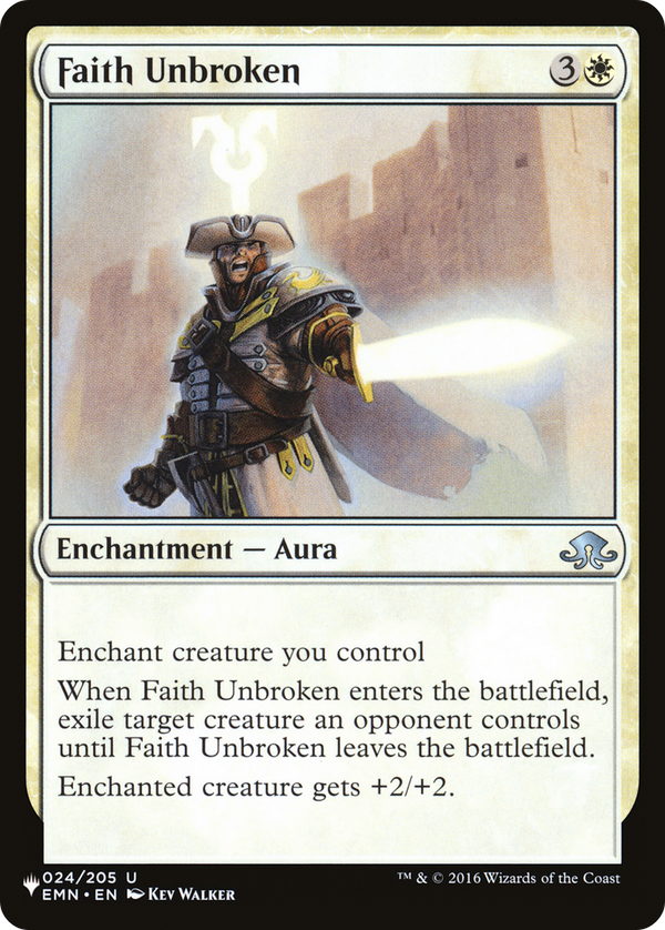 Faith Unbroken (LIST-EMN-24) - The List