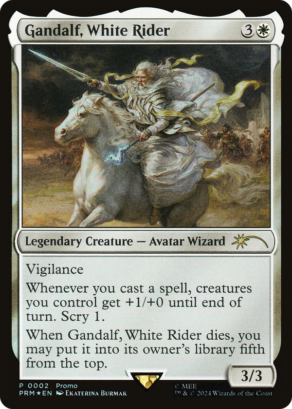 Gandalf, White Rider (UMP-002) - Tales of Middle-earth Deluxe Commander Kit Foil