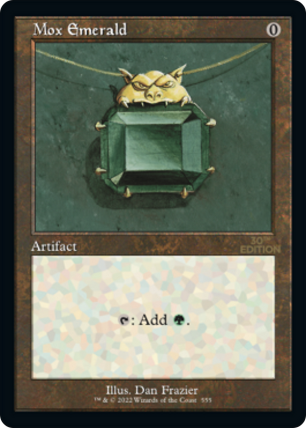 Mox Emerald (Retro Frame) (30A-555) - 30th Anniversary Edition
