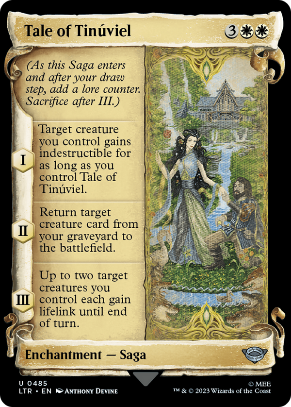 Tale of Tinuviel (Showcase Scrolls) (LTR-485) - The Lord of the Rings: Tales of Middle-earth: (Showcase) Foil