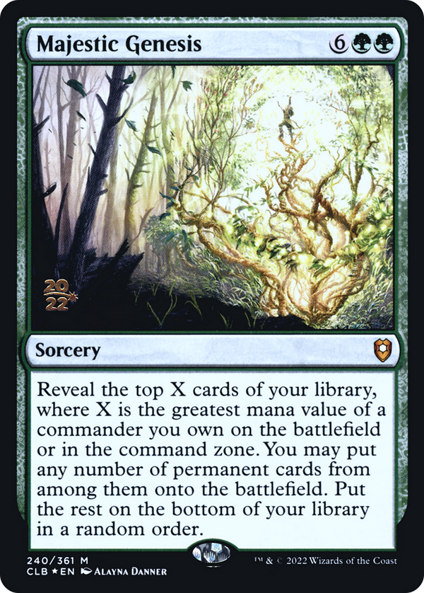 Majestic Genesis (PRE-240) - Battle for Baldur's Gate Promos Foil