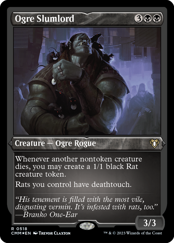 Ogre Slumlord (Foil Etched) (CMM-518) - Commander Masters Foil