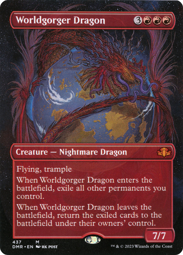 Worldgorger Dragon (Borderless) (DMR-437) - Dominaria Remastered