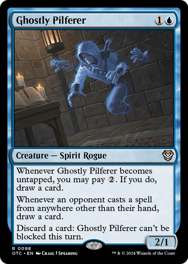 Ghostly Pilferer (OTC-098) - Outlaws of Thunder Junction Commander