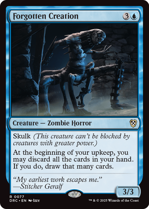 Forgotten Creation (DRC-077) - Commander: Aetherdrift