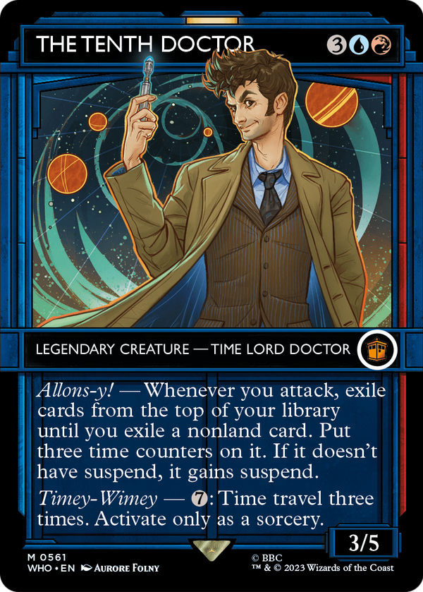 The Tenth Doctor (Showcase) (WHO-561) - Doctor Who: (Showcase) (Borderless) Foil
