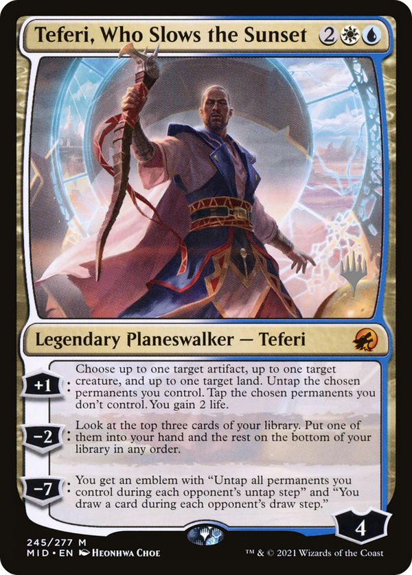 Teferi, Who Slows the Sunset (PPMID-245) - Innistrad: Midnight Hunt Promos