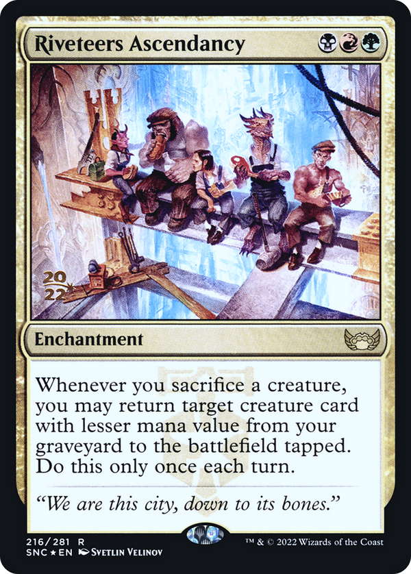 Riveteers Ascendancy (PRE-216) - Streets of New Capenna Promos Foil
