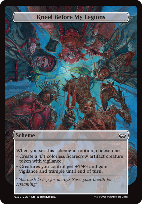Kneel Before My Legions (Full Art) (A:DSC-339) - Duskmourn: House of Horror Commander
