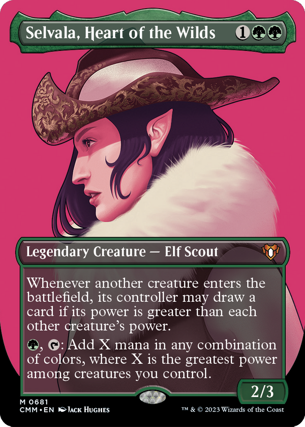 Selvala, Heart of the Wilds (Borderless) (CMM-681) - Commander Masters