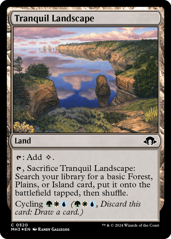 Tranquil Landscape (Ripple Foil) (MH3-520) - Modern Horizons 3 Foil