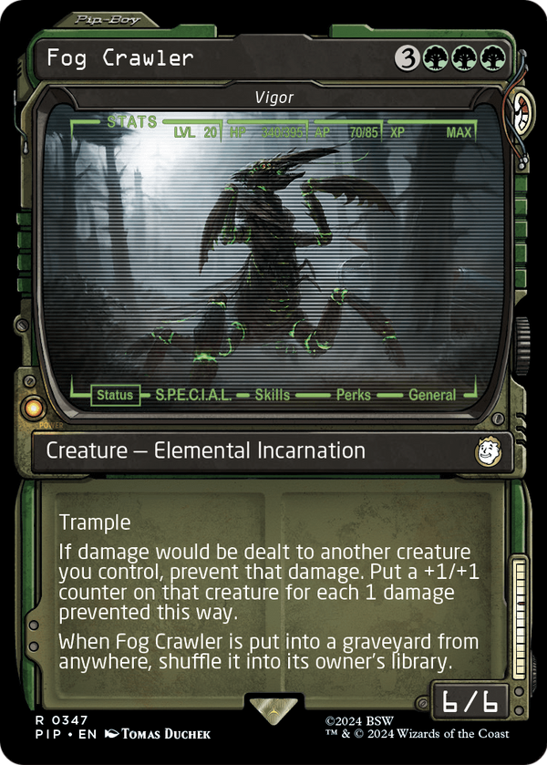 Fog Crawler - Vigor (Showcase) (PIP-347) - Fallout / Fog Crawler: (Showcase) Foil