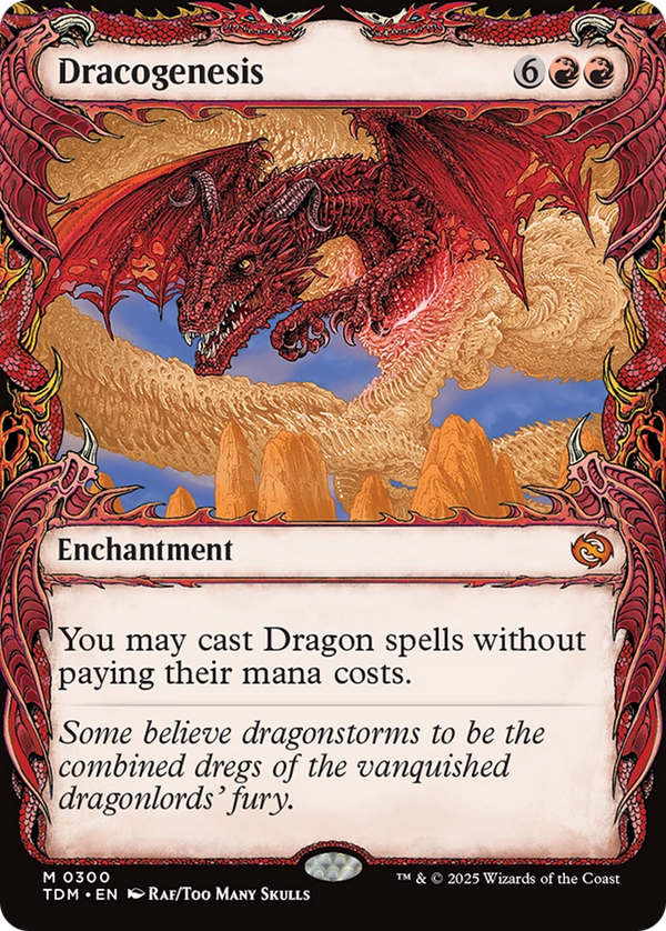 Dracogenesis (0300) (Showcase) (TDM-300) - Tarkir: Dragonstorm: (Showcase, enchantment) Foil