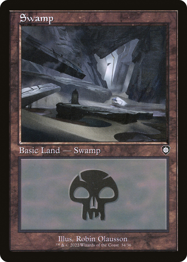 Swamp (34) (Retro Frame) (BRC-034) - The Brothers' War Commander