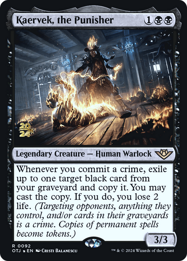 Kaervek, the Punisher (PRE-092) - Outlaws of Thunder Junction Promos Foil