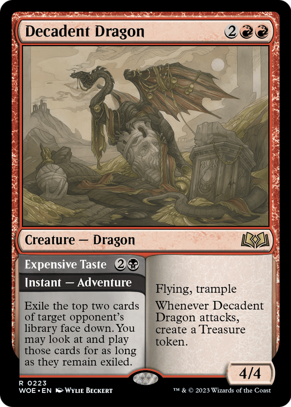 Decadent Dragon (WOE-223) - Wilds of Eldraine
