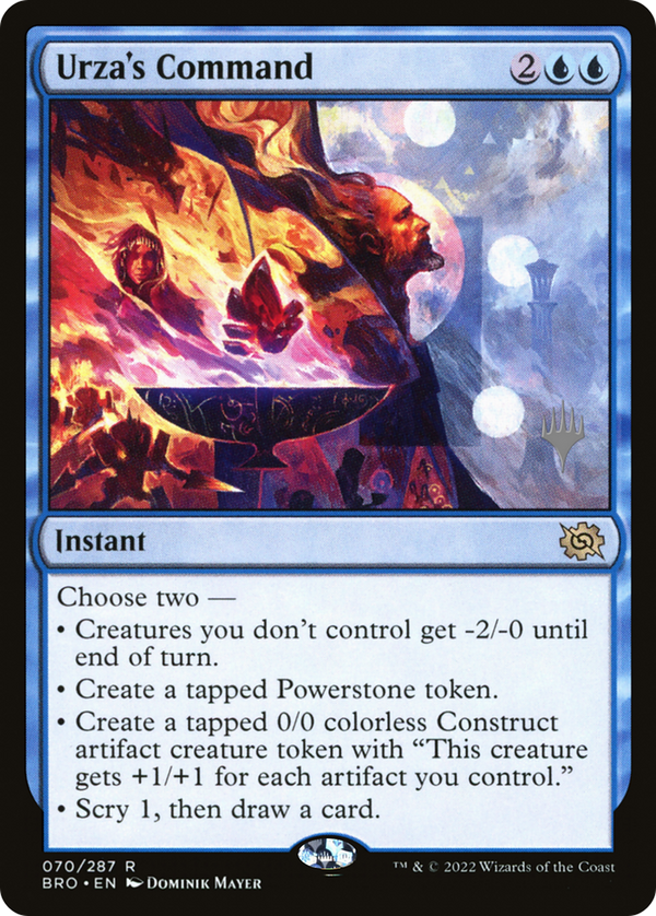 Urza's Command (PPBRO-070) - The Brothers' War Promos