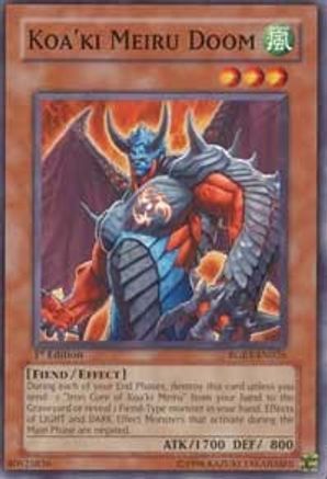 Koa'ki Meiru Doom (RGBT-EN026) - Raging Battle 1st Edition