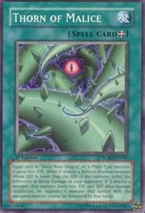 Thorn of Malice (RGBT-EN047) - Raging Battle 1st Edition