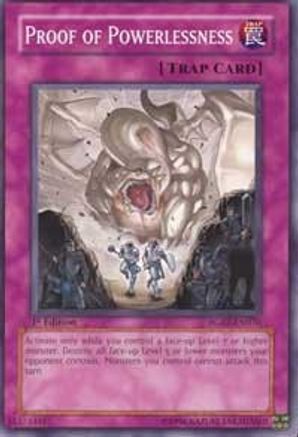 Proof of Powerlessness (RGBT-EN076) - Raging Battle Unlimited