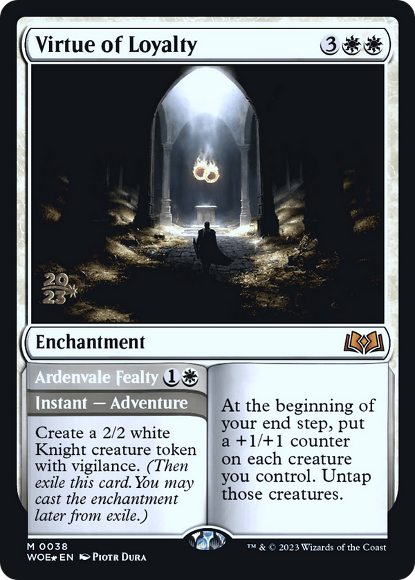 Virtue of Loyalty (PRE-038) - Wilds of Eldraine Promos Foil
