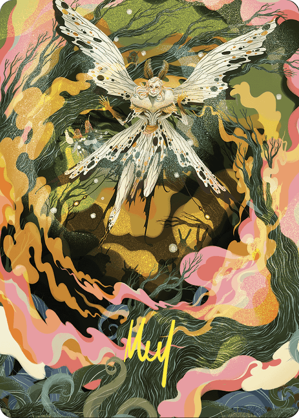 Greater Auramancy // Greater Auramancy (AWOE-061) - Wilds of Eldraine Art Series (Borderless) Foil