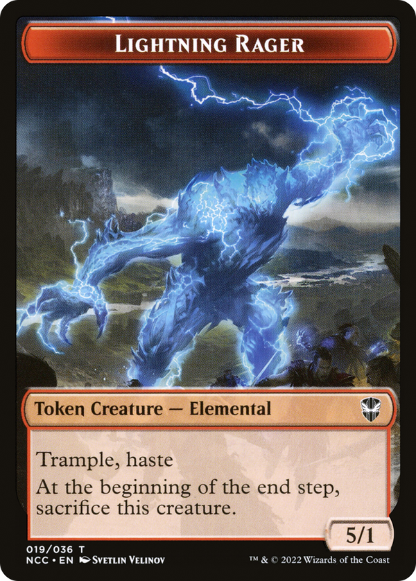 Lightning Rager (TNCC-019) - New Capenna Commander Tokens