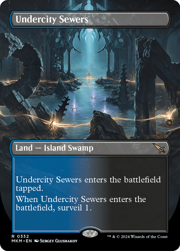 Undercity Sewers (Borderless) (MKM-332) - Murders at Karlov Manor Foil