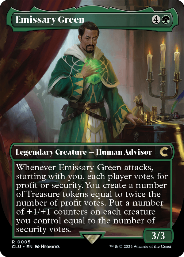 Emissary Green (Borderless) (CLU-005) - Ravnica: Clue Edition