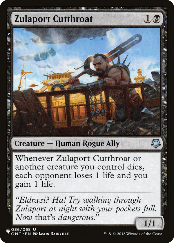 Zulaport Cutthroat (LIST-GNT-36) - The List