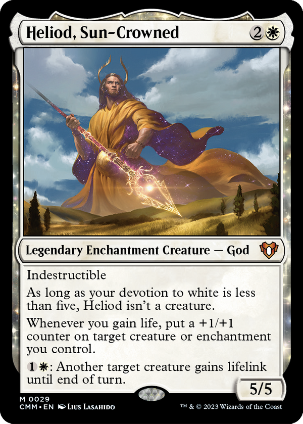 Heliod, Sun-Crowned (CMM-029) - Commander Masters: (enchantment) Foil