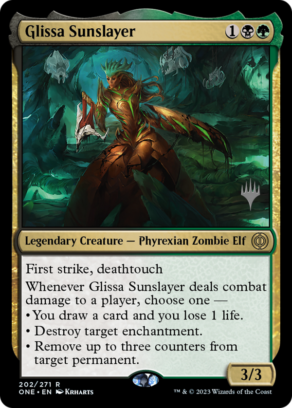 Glissa Sunslayer (PPONE-202) - Phyrexia: All Will Be One Promos Foil
