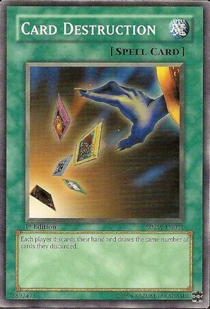 Card Destruction (SDZW-EN031) - Structure Deck: Zombie World 1st Edition