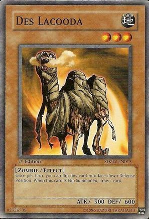 Des Lacooda (SDZW-EN013) - Structure Deck: Zombie World 1st Edition