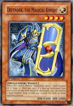 Defender, The Magical Knight (SDSC-EN003) - Structure Deck: Spellcaster's Command Unlimited