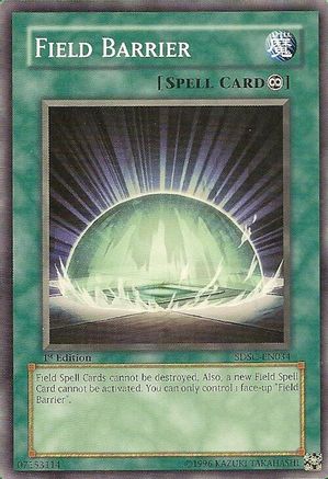 Field Barrier (SDSC-EN034) - Structure Deck: Spellcaster's Command 1st Edition