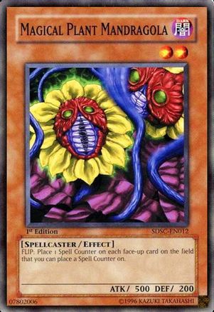 Magical Plant Mandragola (SDSC-EN012) - Structure Deck: Spellcaster's Command 1st Edition
